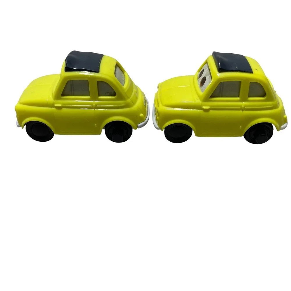 Disney Pixar Cars‎ Luigi Mini Racer Fiat 500 Yellow Italian Vintage (2)